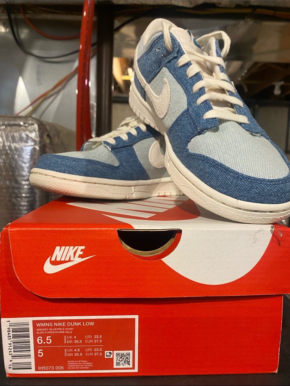 Nike Women’s Dunk Low - Denim Blue & White